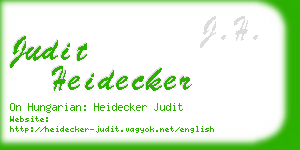 judit heidecker business card